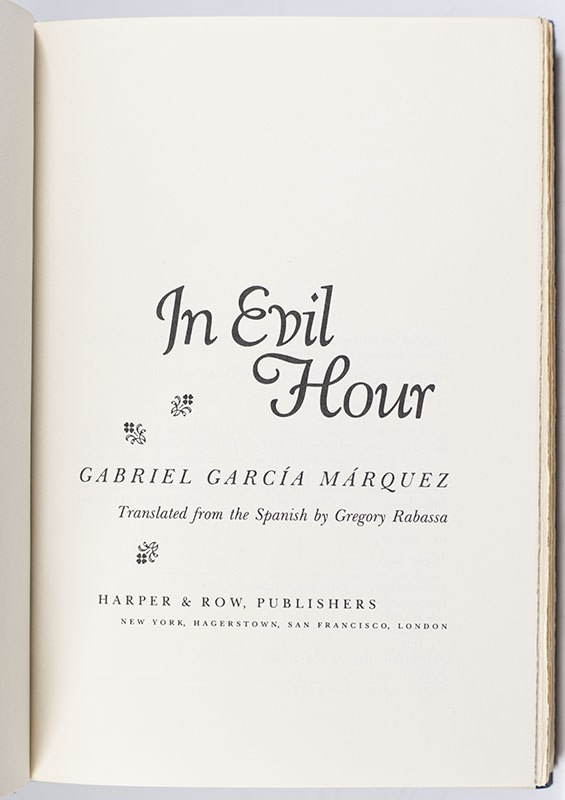 In Evil Hour.