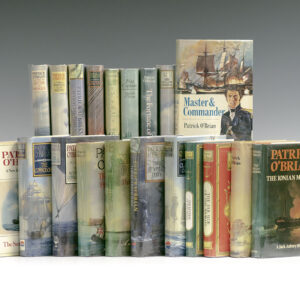 Complete Set of Jack Aubrey and Stephen Maturin Novels. Including: Master and Commander; Post Captain; H.M.S. Surprise; The Mauritius Command; Desolation Island; The Fortune of War; The Surgeon's Mate; The Ionian Mission; Treason's Harbour; The Far Side of the World; The Reverse of the Medal; The Letter of Marque; The Thirteen-Gun Salute; The Nutmeg of Consolation; Clarissa Oakes; The Wine-Dark Sea; The Commodore; The Yellow Admiral; The Hundred Days; Blue at the Mizzen.