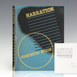 Narration: Four Lectures By Gertrude Stein.