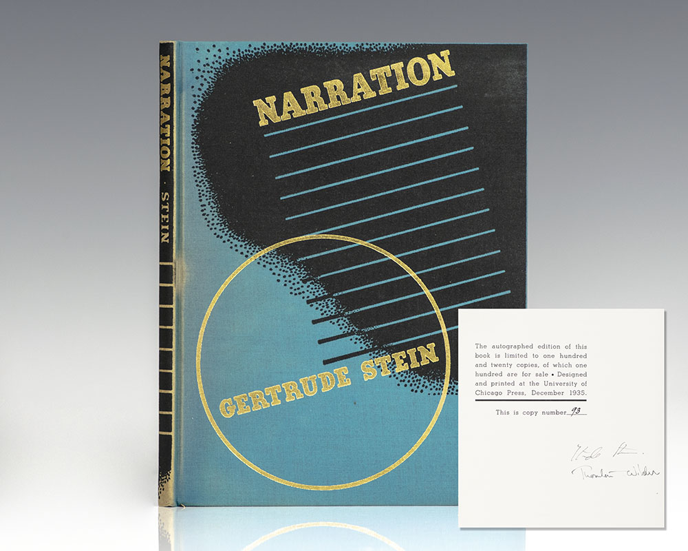 Narration: Four Lectures By Gertrude Stein.