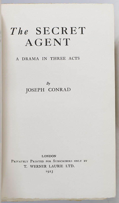 The Secret Agent: A Drama in Three Acts. - Image 2