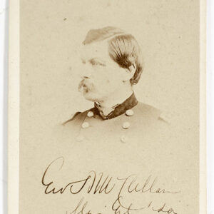 George B. McClellan Signed Carte-de-Visite.