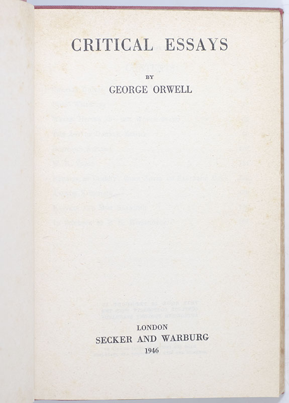 Critical Essays. - Image 2