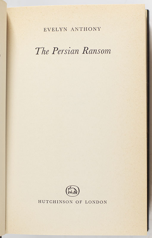 Evelyn Anthony First Edition Collection.