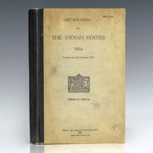 Memoranda on the Indian States 1934 [Corrected up to 1st January 1934].
