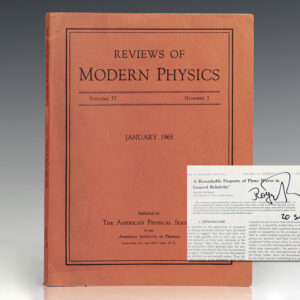 Reviews in Modern Physics: A Remarkable Property of Plane Waves in General Relativity.