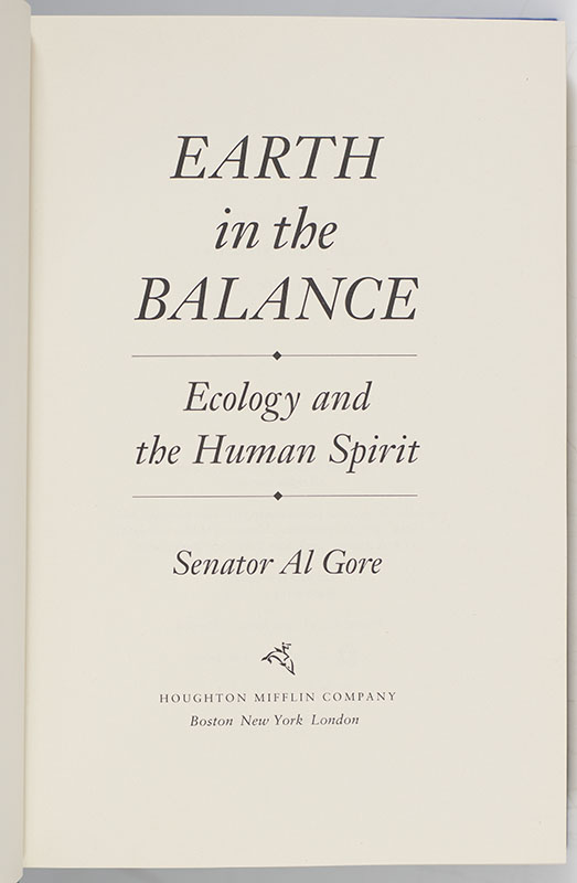 Earth in the Balance: Ecology and the Human Spirit.
