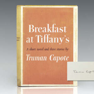 Breakfast At Tiffany's. A Short Novel and Three Stories.