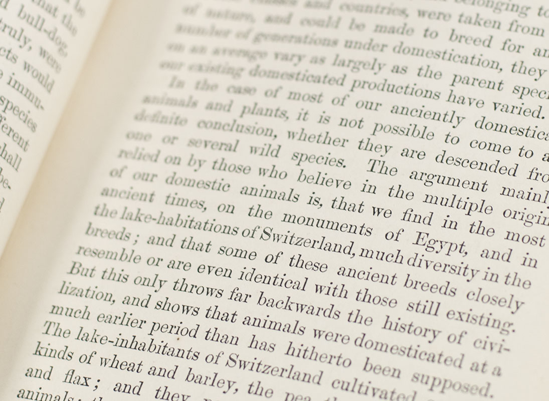 On the Origin of Species by Means of Natural Selection, or the Preservation of Favoured Races in the Struggle for Life.