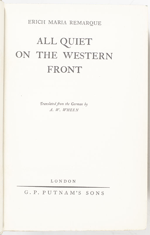 All Quiet On The Western Front. - Image 2