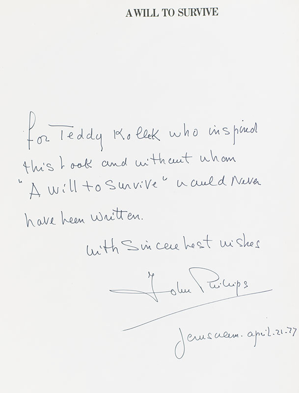 A Will To Survive. Israel: The Faces of Terror 1948 The Faces of Hope Today.