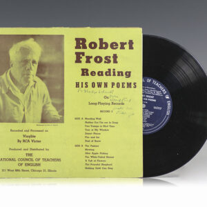 Original LP of Robert Frost reading his poetry.