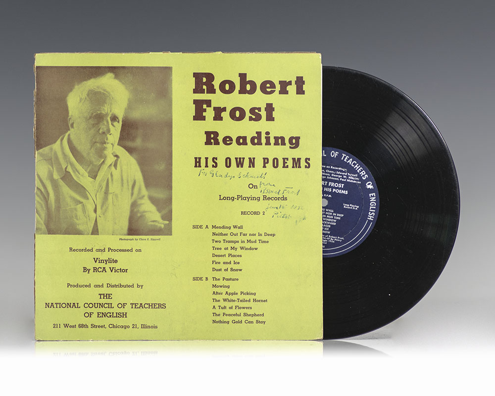 Original LP of Robert Frost reading his poetry.