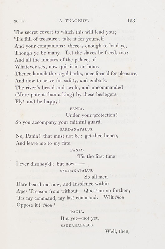 Sardanapalus, A Tragedy. The Two Foscari, A Tragedy. Cain, A Mystery.