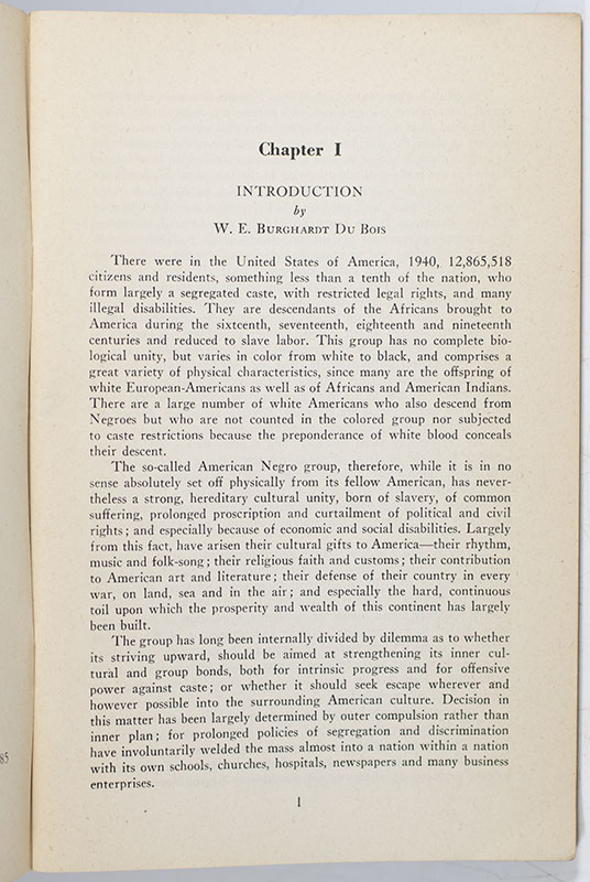 An Appeal to the World! A statement on the denial of human rights to minorities in the case of citizens of Negro descent in the United States of America and an appeal to the United Nations for redress.