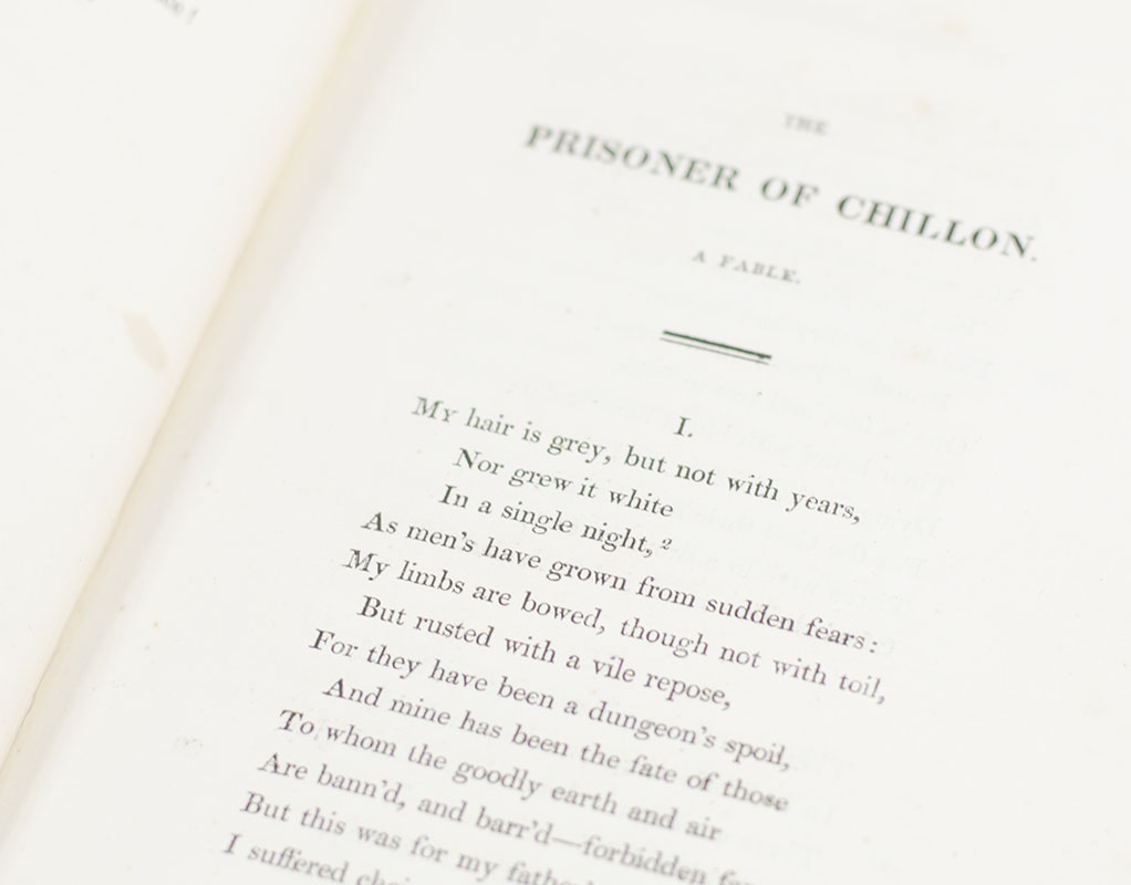The Prisoner of Chillon, and Other Poems.