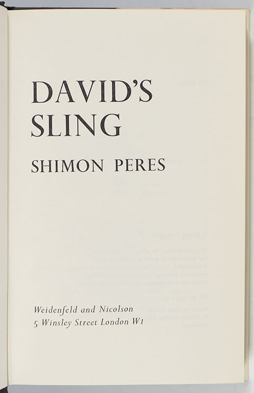 David's Sling: The Arming of Israel.