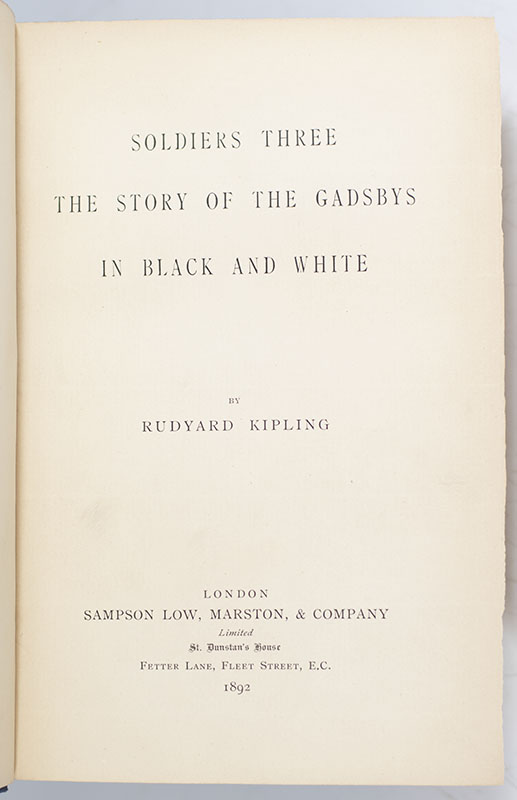 Soldiers Three. The Story of the Gadsbys. In Black and White. - Image 2