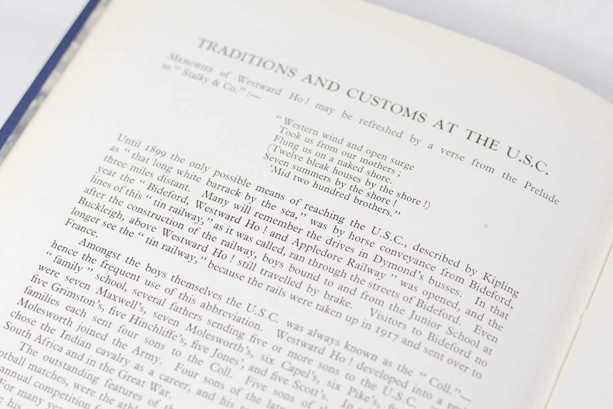 United Services College 1874-1911. A Short Account of Rudyard Kipling's Old School at Westward Ho!