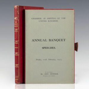 Chamber of Shipping of the United Kingdom. Annual Banquet Speeches. Friday, February, 1925.