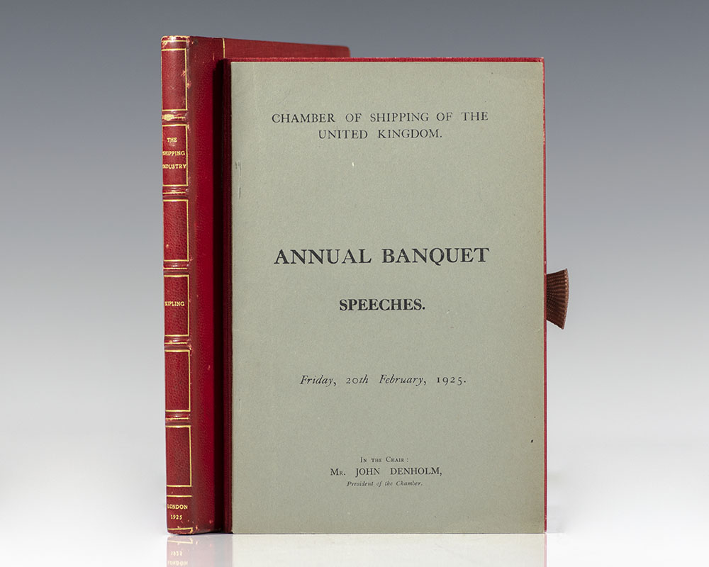 Chamber of Shipping of the United Kingdom. Annual Banquet Speeches. Friday, February, 1925.