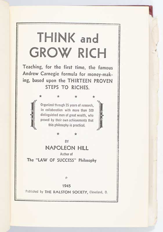 Think and Grow Rich.