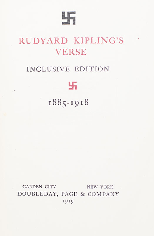 Rudyard Kipling's Verse: Inclusive Edition 1885-1918.