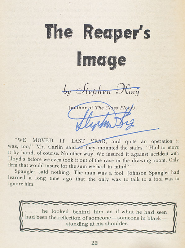 The Reaper’s Image. Startling Mystery Stories - Vol. 2 No. 6, Spring 1969.