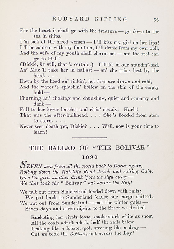Collected Verse of Rudyard Kipling.