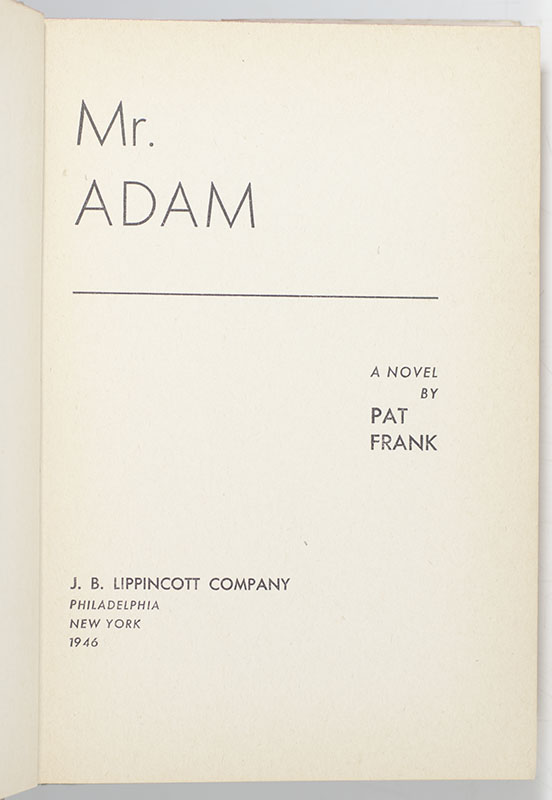 Mr. Adam.