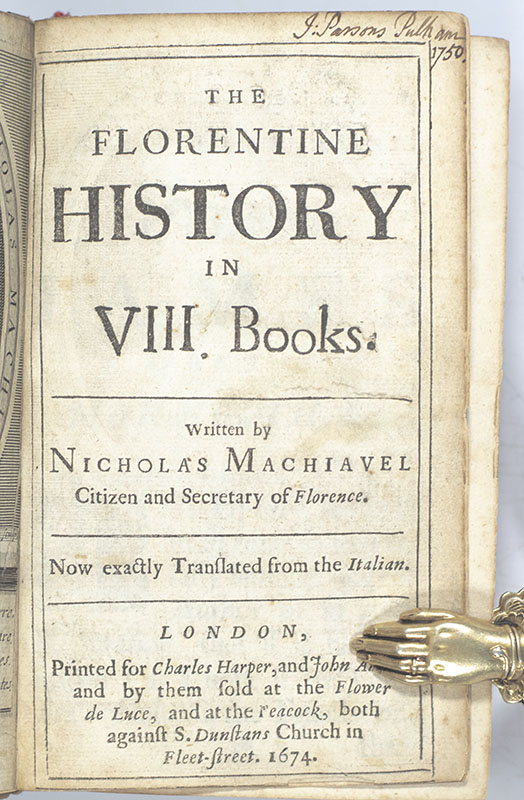 The Florentine History in VIII. Books. Now Exactly Translated from the Italian.