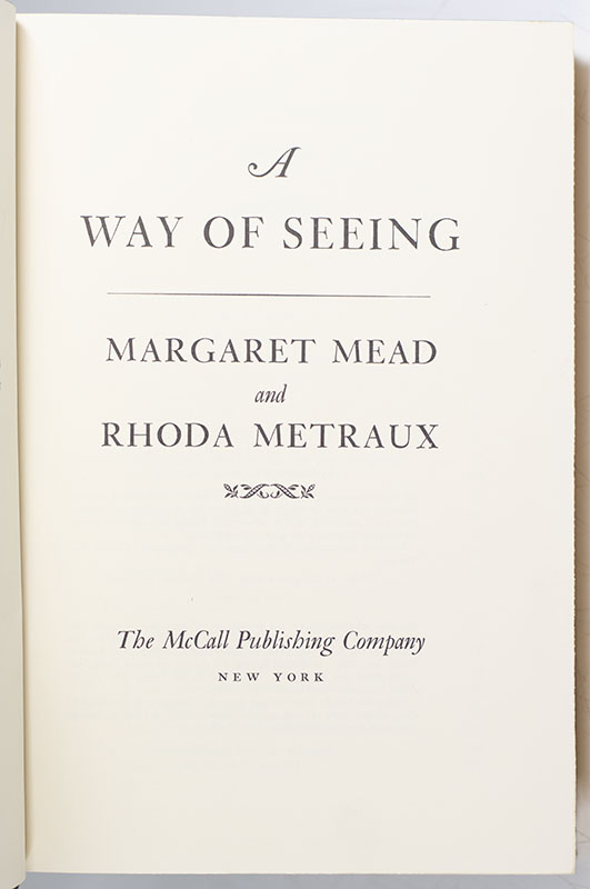 A Way Of Seeing.