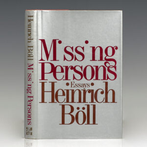 Missing Persons and Other Essays.
