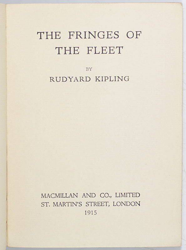 The Fringes of the Fleet.