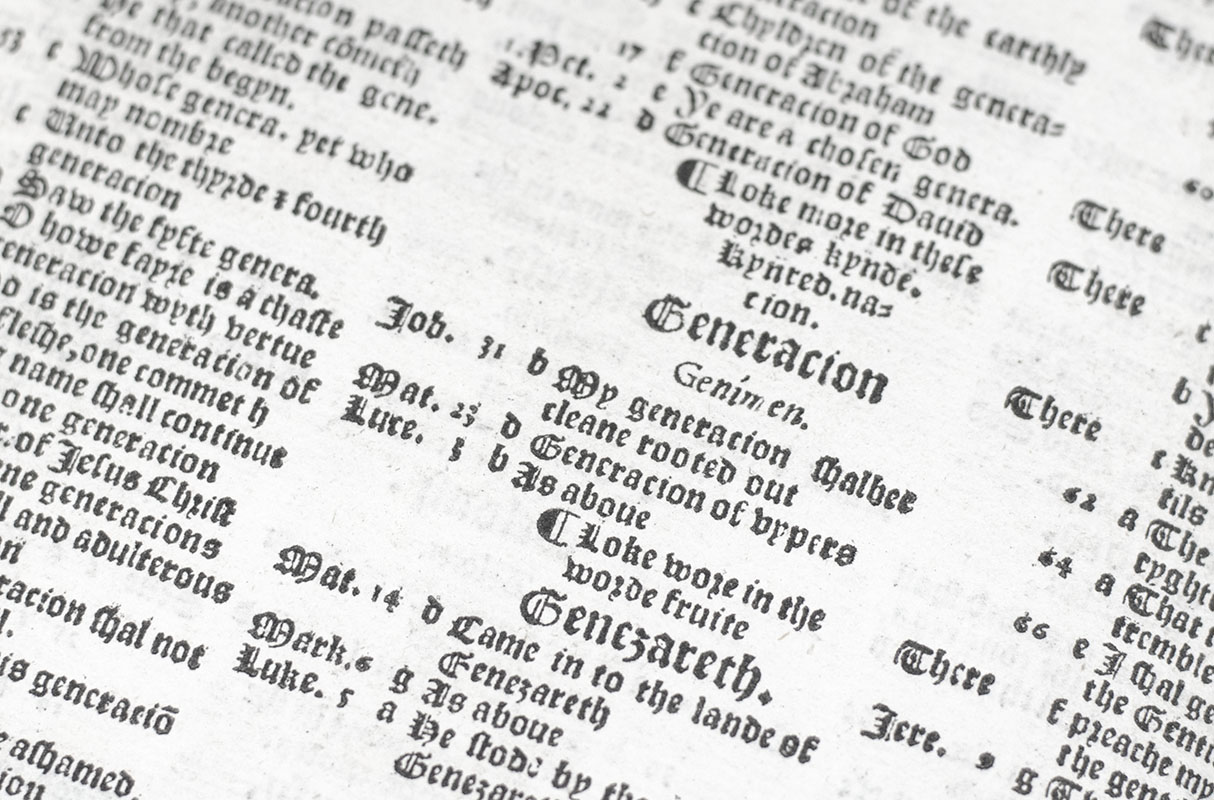 A Concordāce, that is to saie, a work wherein by the ordre of the letters of the A.B.C. ye maie redely finde any worde conteigned in the whole Bible, so often as it is there expressed or mentioned.