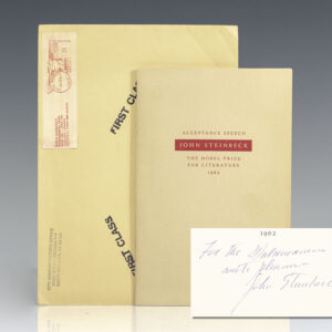 Speech Accepting the Nobel Prize for Literature.
