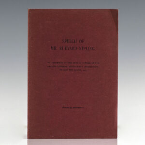 Speech of Mr. Rudyard Kipling As Chairman at the Annual Dinner of the Artists' General Benevolent Institution on May the Ninth, 1907.