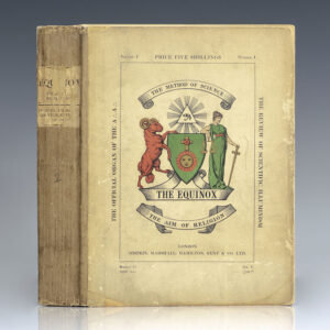 The Equinox: The Official Organ of the A∴A∴ The Review of Scientific Illuminism. Vol. I. No. I.