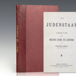 Der Judenstaat: Versuch Einer Modernen Lösung Der Judenfrage.
