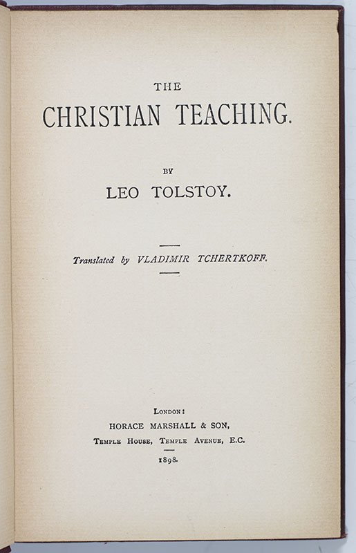 The Christian Teaching.