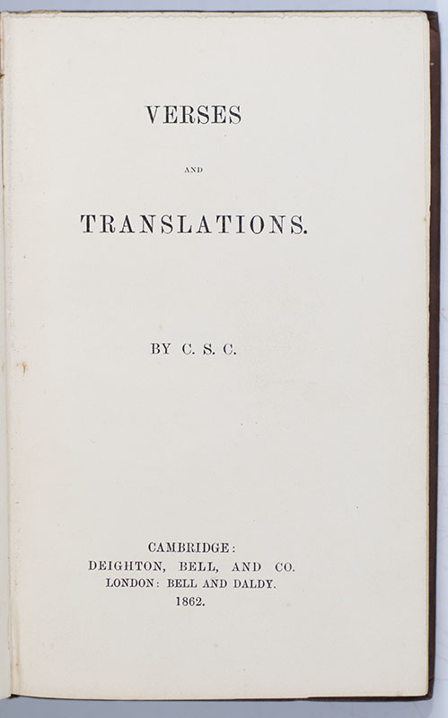 Verses and Translations.
