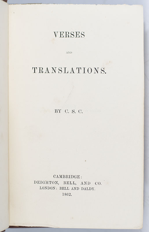 Verses and Translations.
