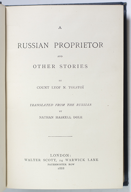 A Russian Proprietor and Other Stories. - Image 2
