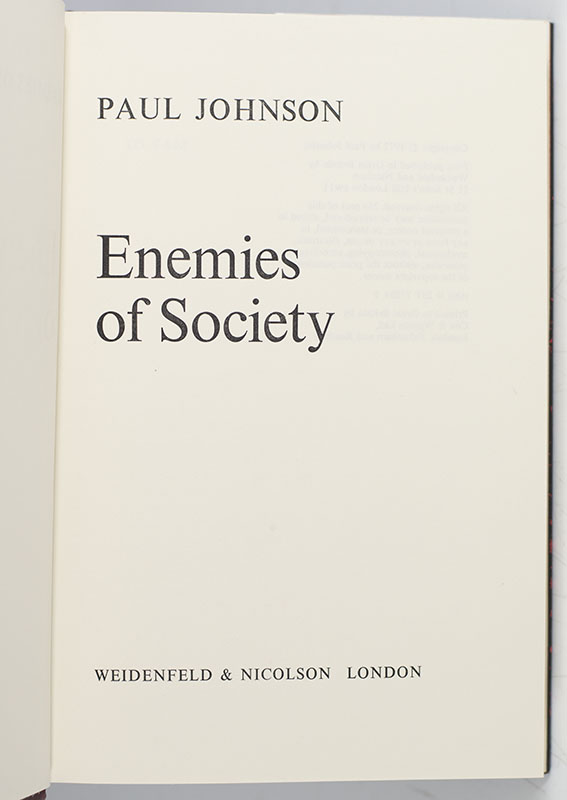 Enemies of Society.