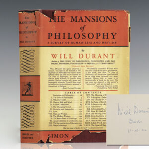 The Mansions of Philosophy: A Survey of Human Life and Destiny.