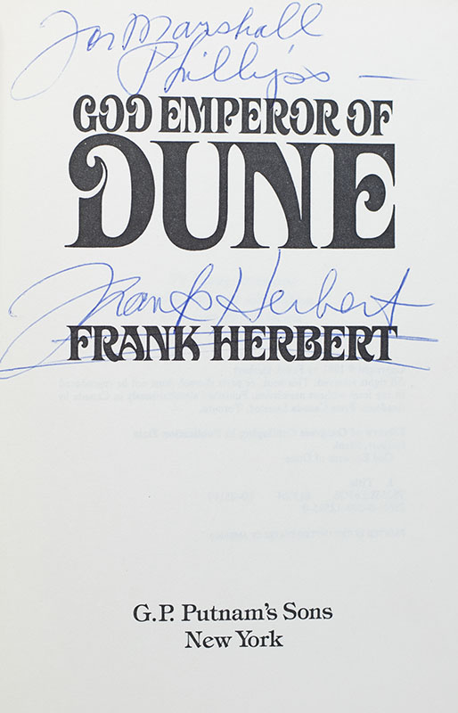 God Emperor of the Dune.