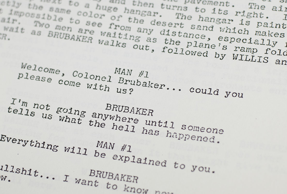 Capricorn One Original Shooting Script.