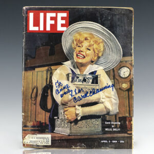 Carol Channing Hello, Dolly! Signed Life Magazine.