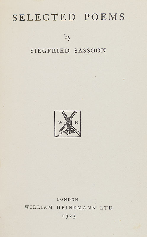 Selected Poems.