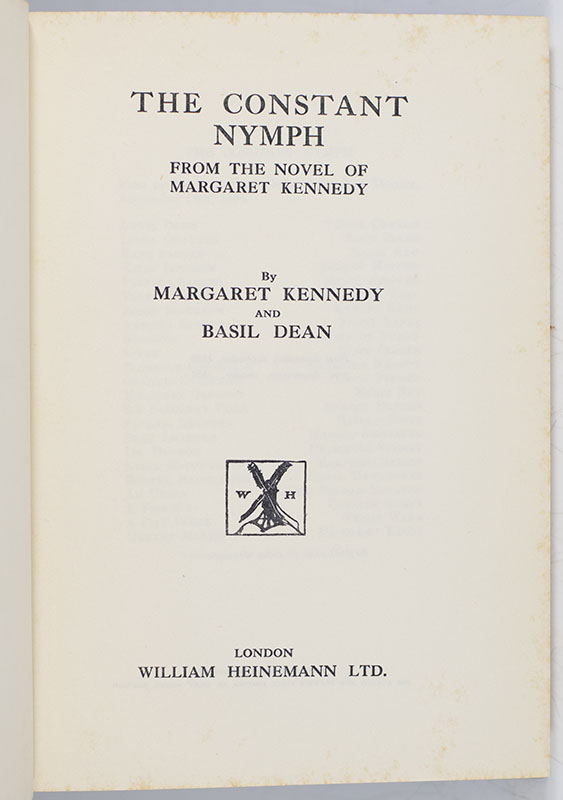 The Constant Nymph: From the Novel of Margaret Kennedy.